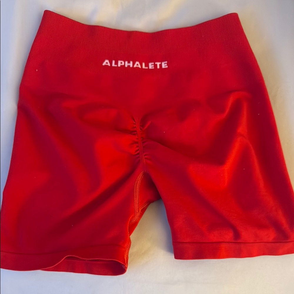 Alphalete Women's Red Shorts